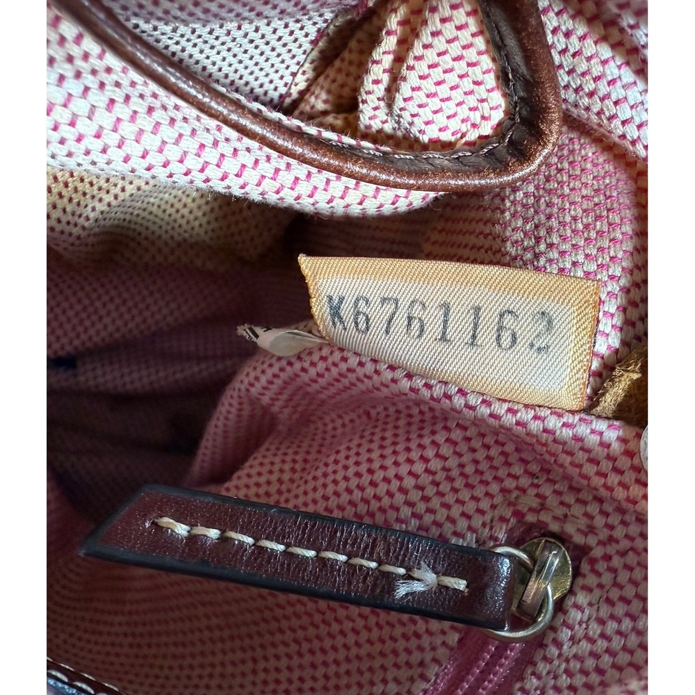 VTG Dooney and Bourke Y2K‎ Letter Carrier Signature Monogram Crossbody Bag Purse - Picture 14 of 15
